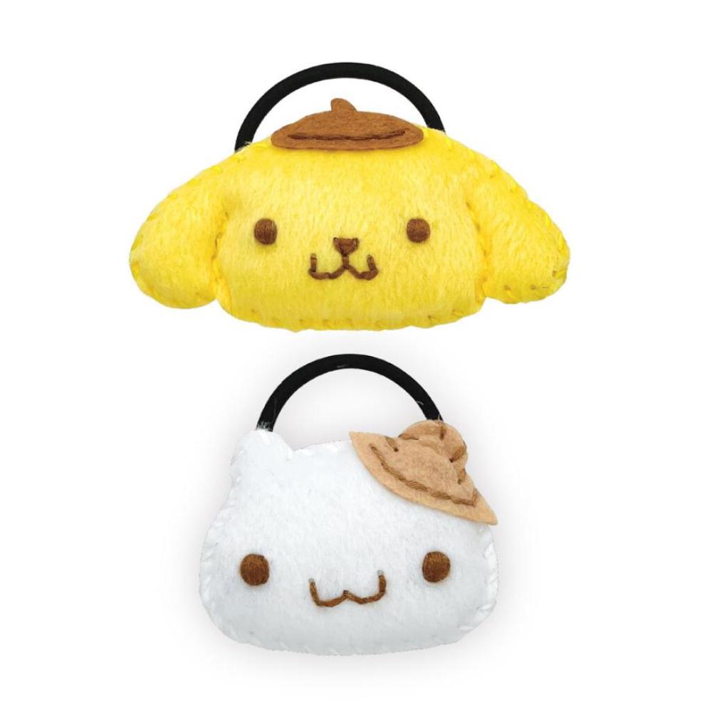 日本尾上萬 - 布丁狗 PomPomPurin DIY針線髮圈 髮束(2入)